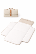 Naya Baby portable waterproof changing mat foldable travel folded and open white background